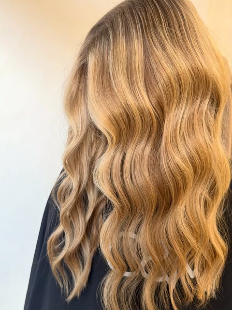A bright blonde colour refresh